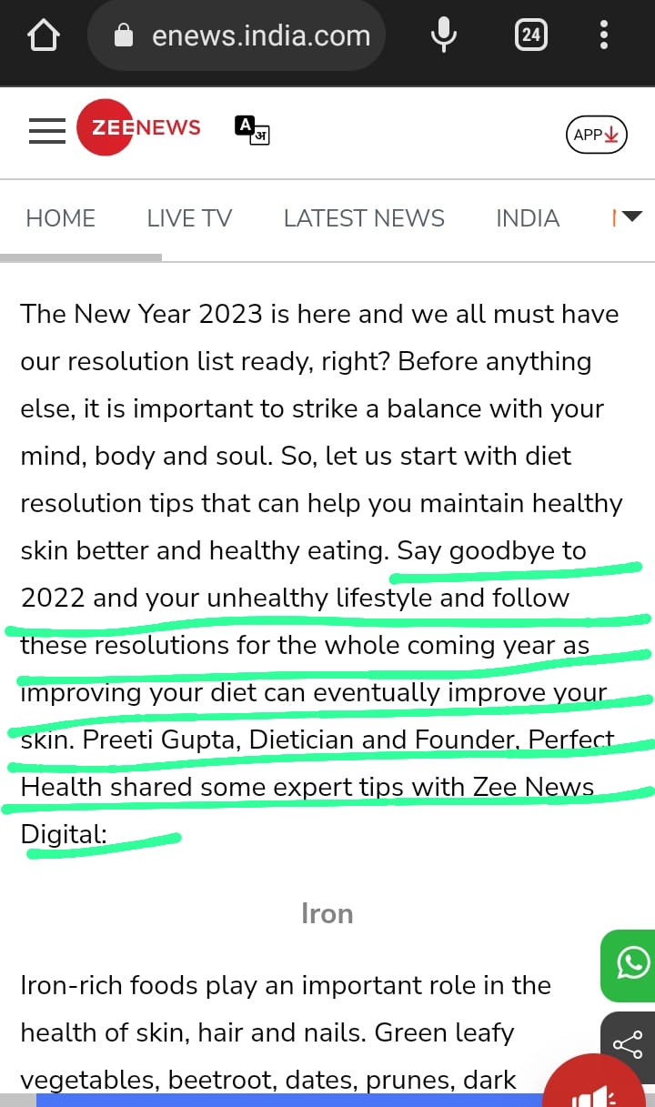 Perfect Health By Preeti Gupta - Media